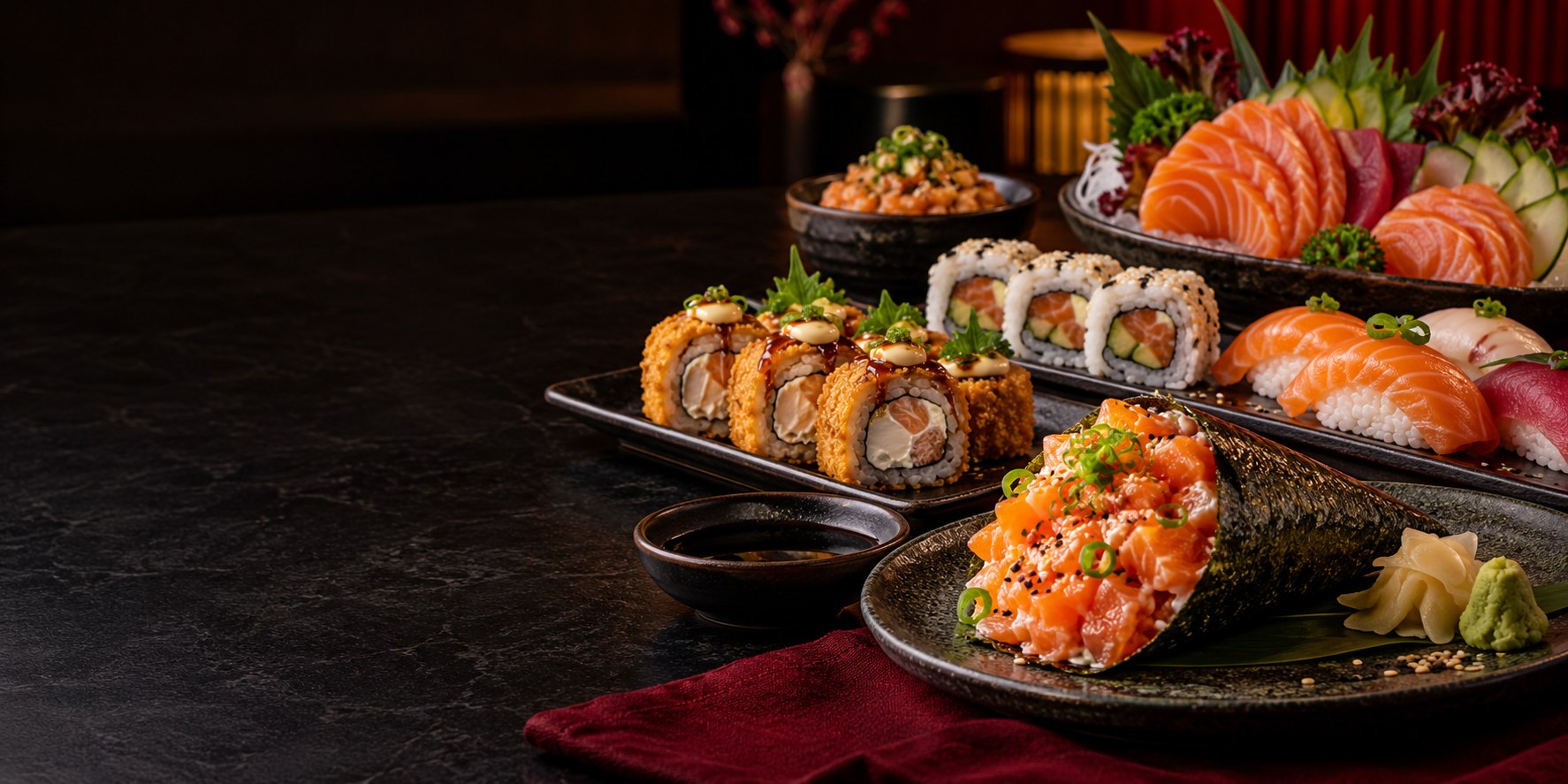 Sushis e sashimis