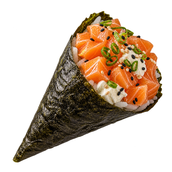 Temaki de salmão